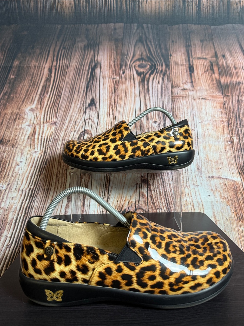 Alegria Kel Leopard Print Clogs Womens Sz EU 42